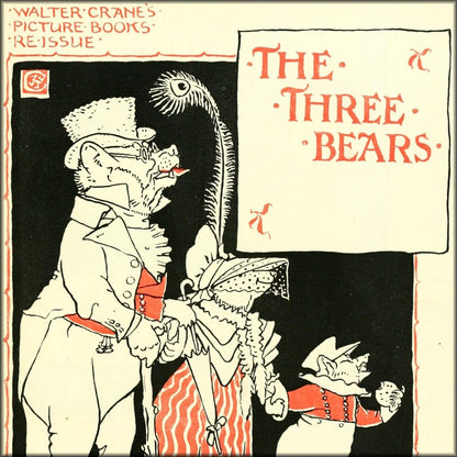 The Three Bears, 1896 - Walter Crane - 11 images | Digital Download - 11 images