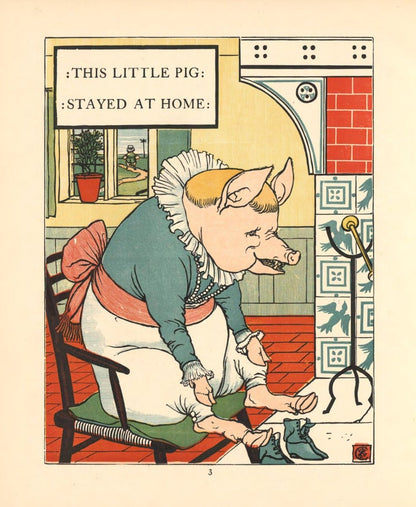 This Little Pig 1870 - Walter Crane - 10 images | Dimensions 4725 x 5760 pixels