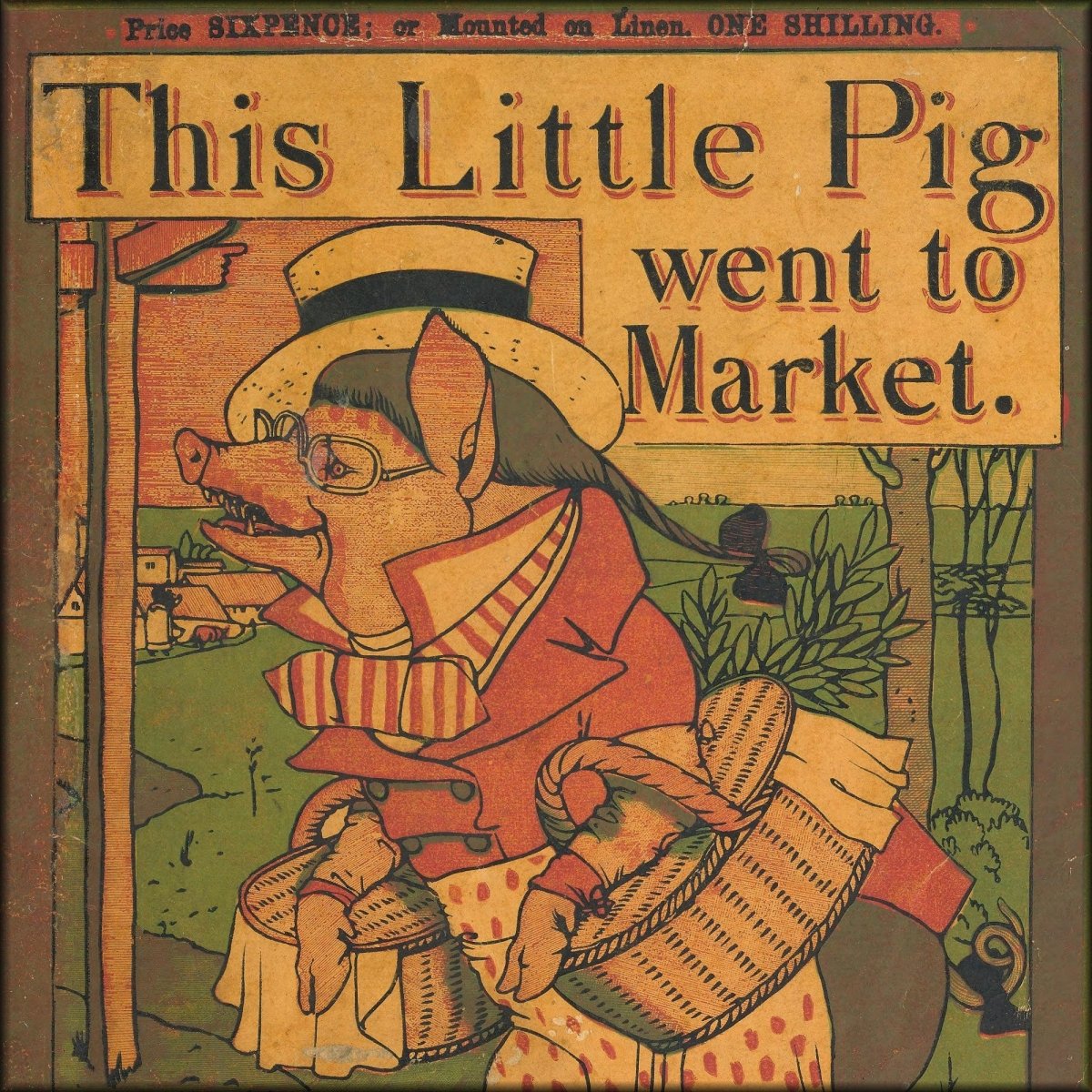 This Little Pig 1870 - Walter Crane - 10 images | Digital Download - 10 images