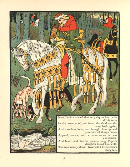 Valentine & Orson 1900 - Walter Crane - 11 images | Dimensions 4446 x 5688 pixels