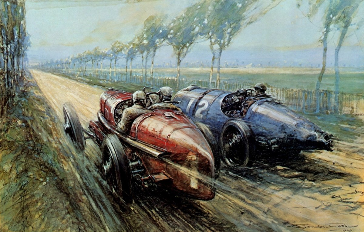 The Motor Art of F. Gordon Crosby - 42 Images to Download | Dimensions 6760 x 4320 pixels