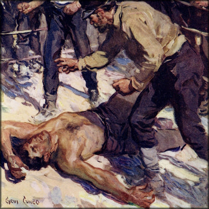 Cyrus Cuneo (1879-1916) - While Flanagan Rolled 1914 | Digital Download - 1 image