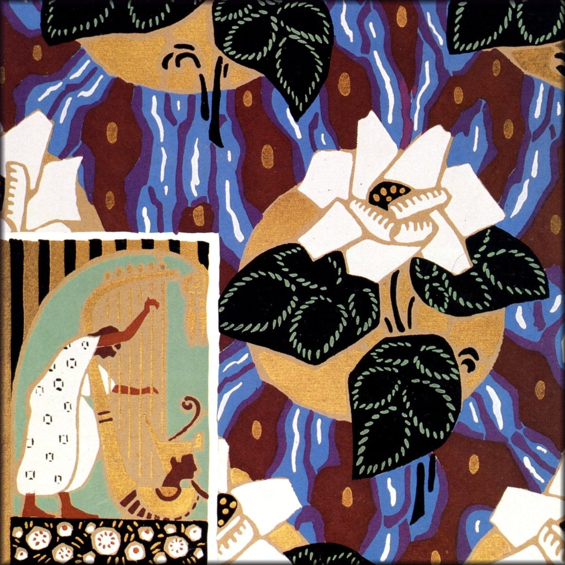 Georges Darcy (b.1883) - Or et Couleurs 1925 - Floral design