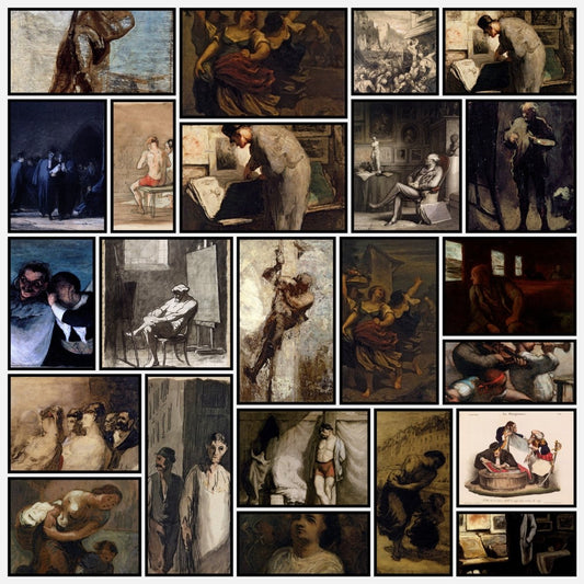 Honoré Daumier 64 Public Domain Images to Download | A snapshot of some of the images