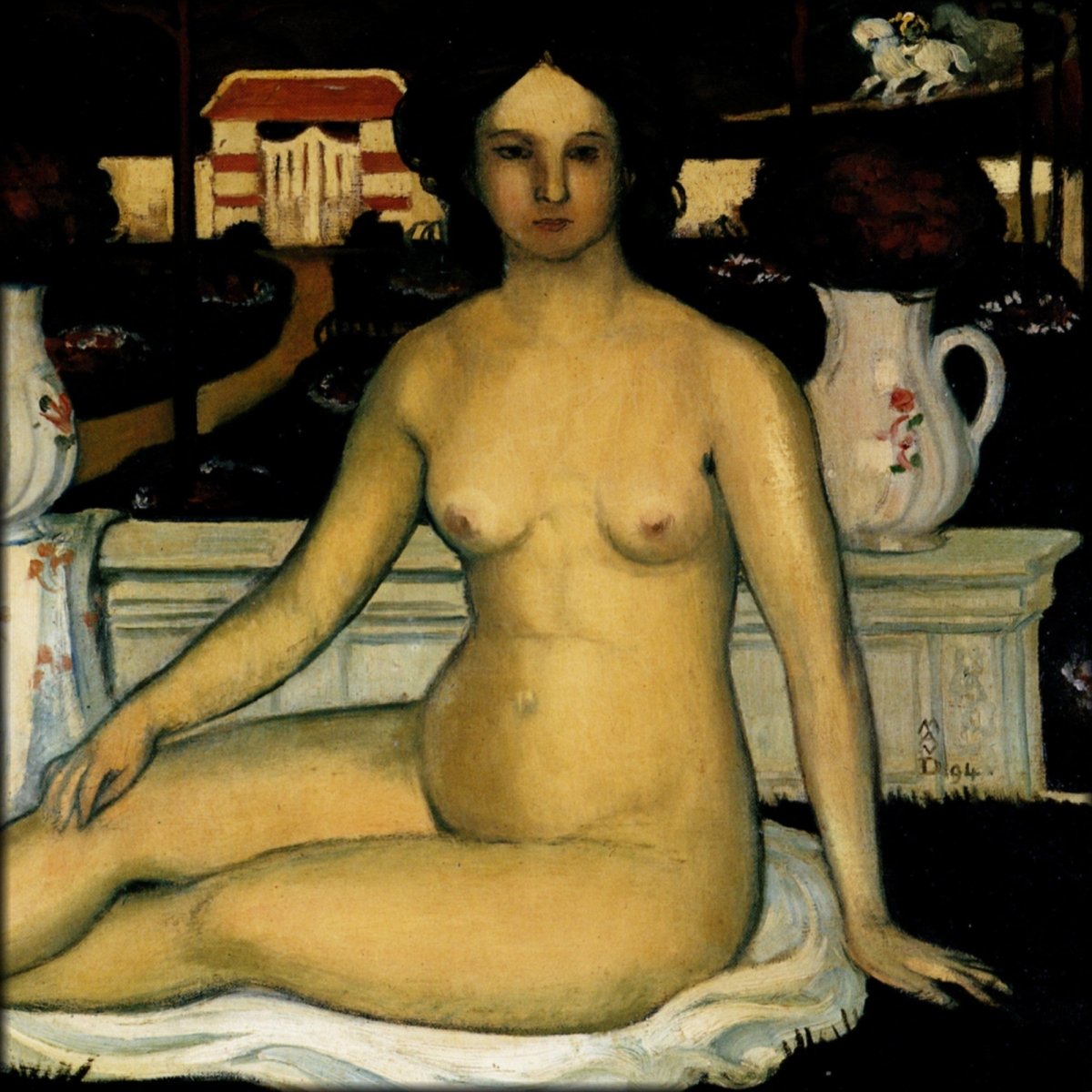 Maurice Denis (1870-1943) - Nude with bouquets of Violets | Digital Download - 1 image