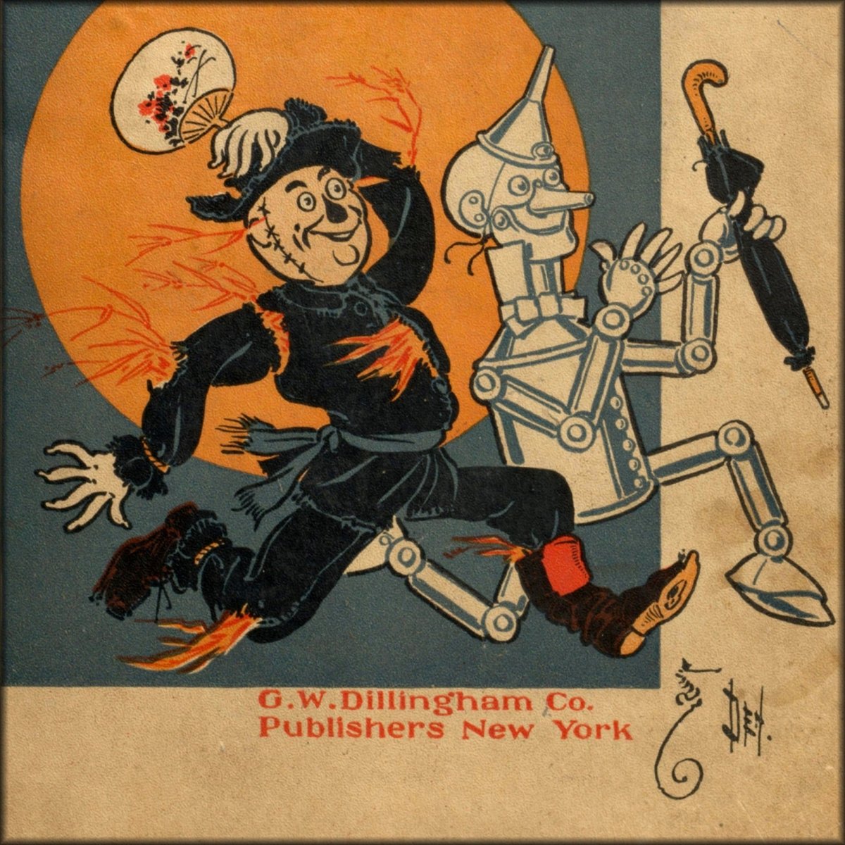 Scarecrow & the Tin-Man 1904 - William W Denslow - 16 images | Digital Download - 16 images