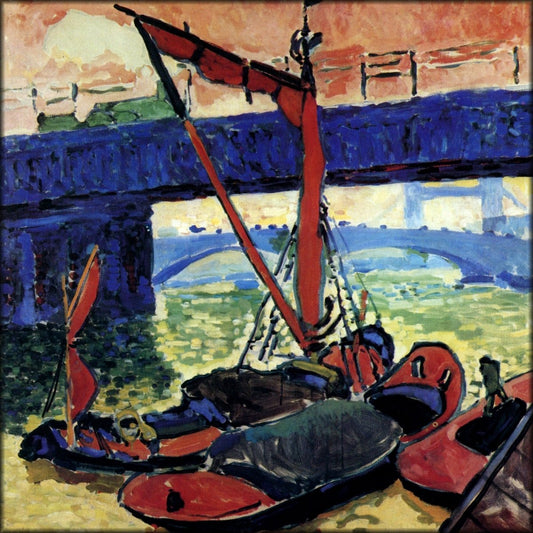 André Derain - Barges on the Thames 1905-6 | Digital Download - 1 image