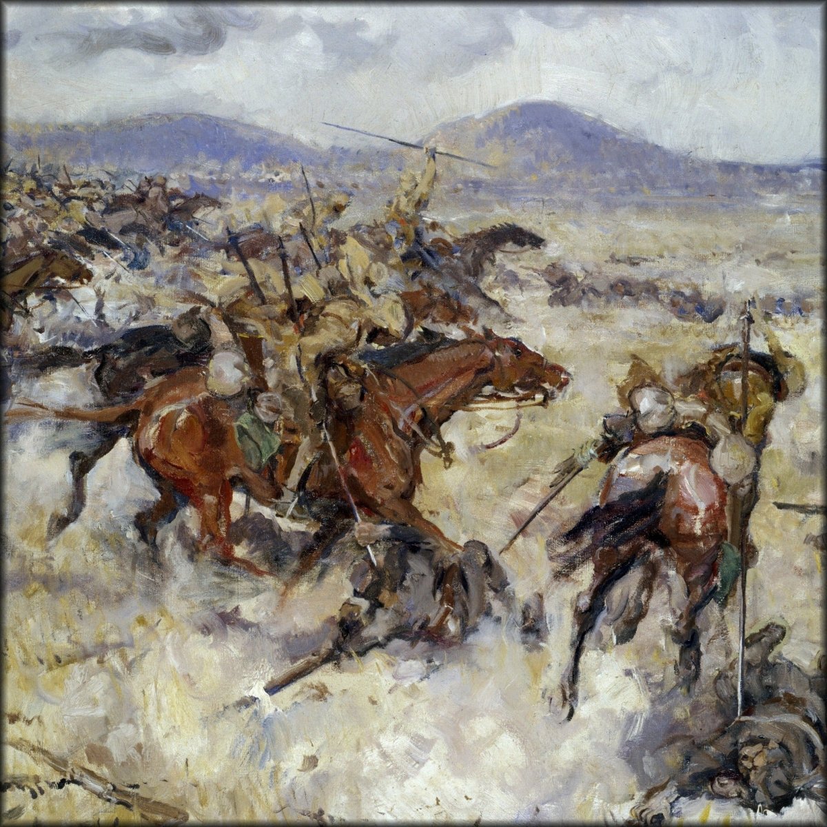 Thomas C. Dugdale - Charge of the 2nd Lancers at El Afuli | Digital Download - 1 image