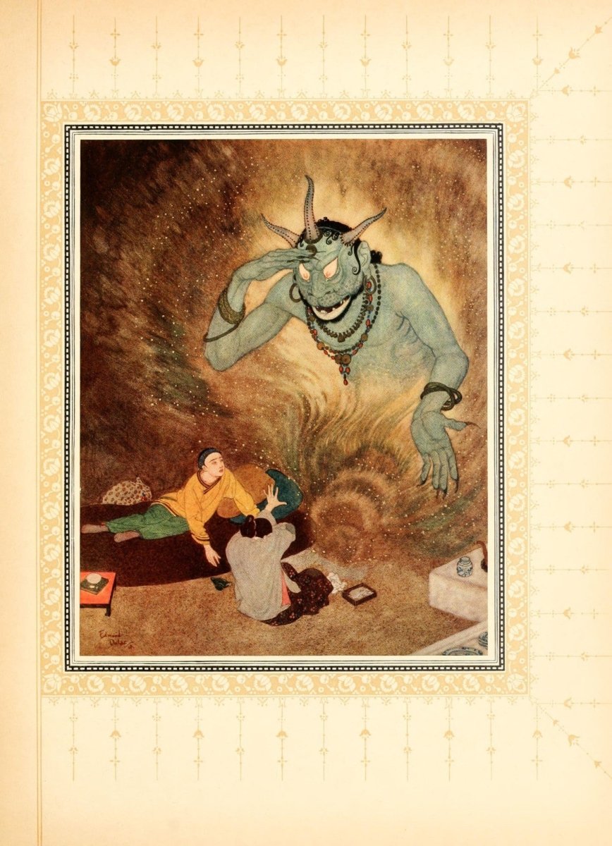 Sinbad the Sailor 1914 - Edmund Dulac - 15 images | Dimensions 2238 x 3095 pixels