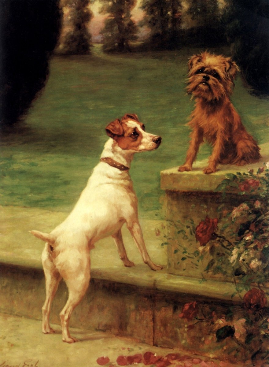 Maud Earl (1864-1943) - Playmates 1902 | Dimensions 4664 x 6360 pixels