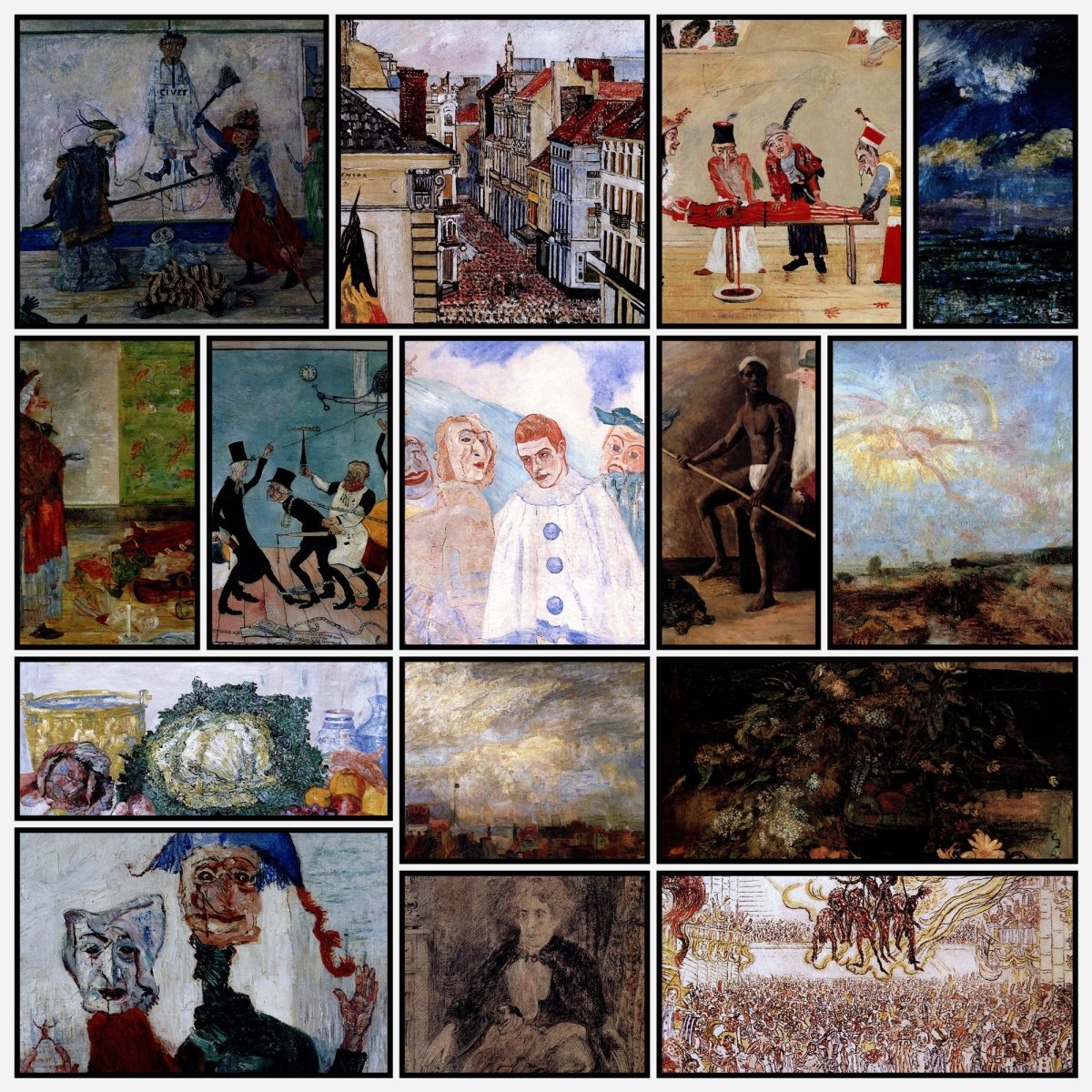 James Ensor Public Domain Images to Download | A snapshot of some of the images