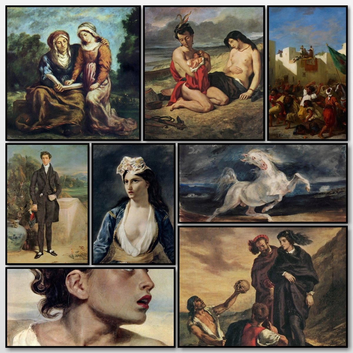 Eugène Delacroix Public Domain Images to Download | A snapshot of some of the images