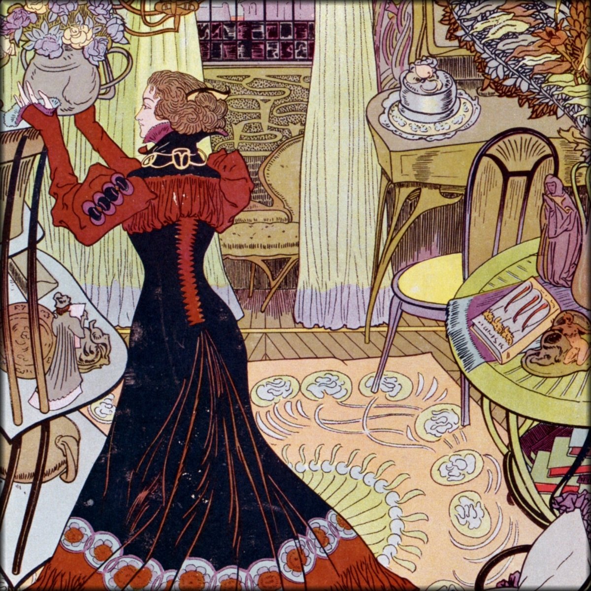 Georges de Feure (1868-1943) - Modern Interior 1900 | Digital Download - 1 image