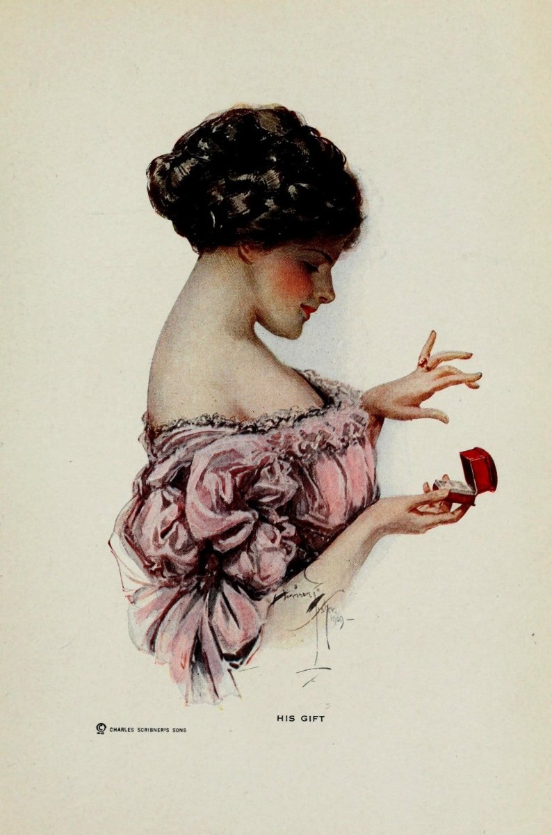 American Girls in Miniature 1912 - Harrison Fisher | Dimensions 2244 x 3390 pixels