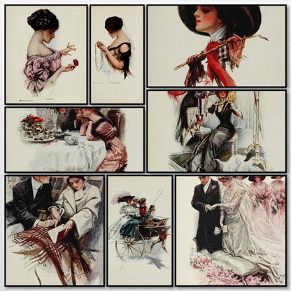 American Girls in Miniature 1912 - Harrison Fisher | A snapshot of some of the images