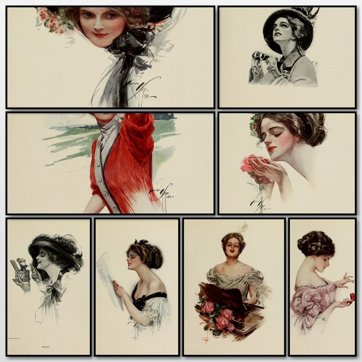 Fair Americans 1911 - Harrison Fisher - 65 images | A snapshot of some of the images