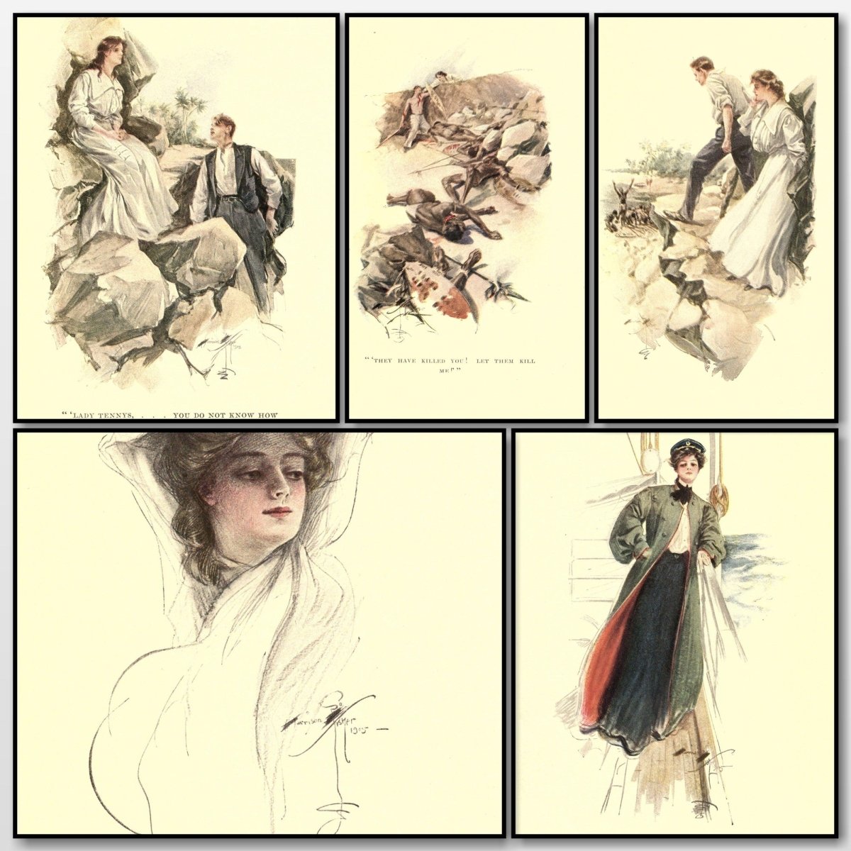 Nedra 1905 - Harrison Fisher - 5 images | A snapshot of the images