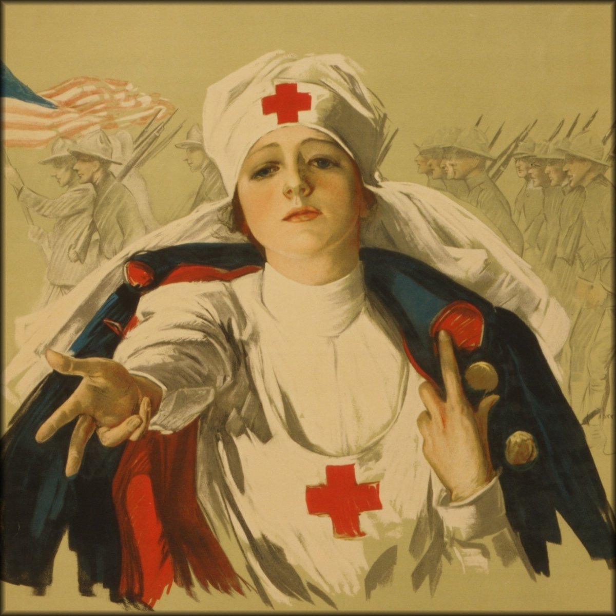 Red Cross Posters 1918 - Harrison Fisher - 3 images | Digital Download - 3 images