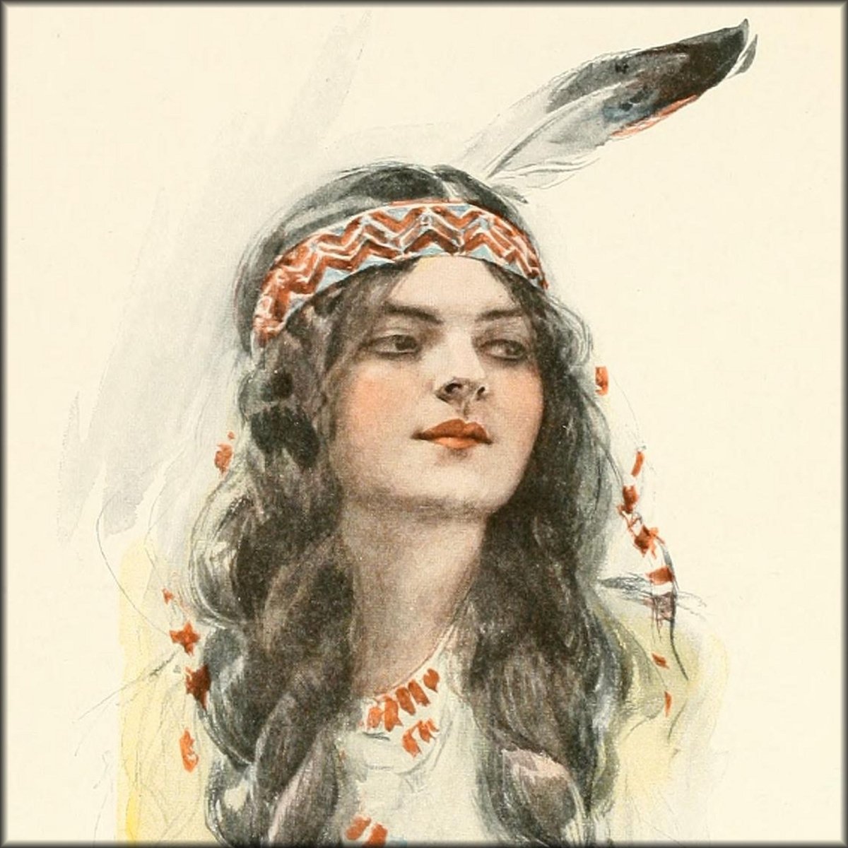 The Song of Hiawatha 1906 - Harrison Fisher - 16 images | Digital Download - 16 images