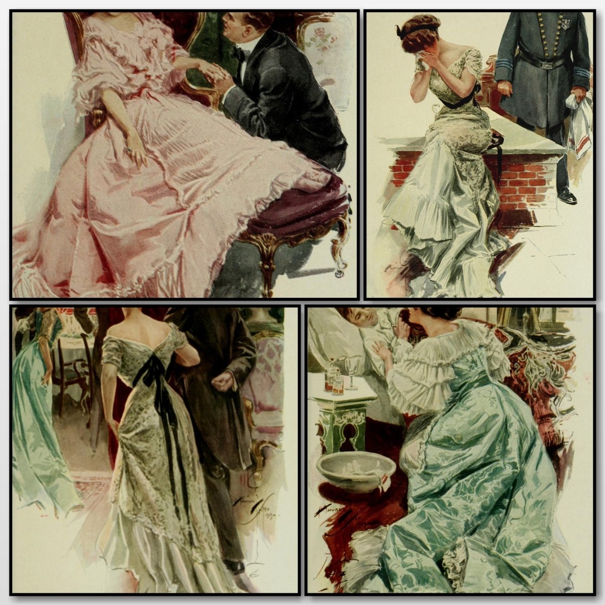 When a Man Marries 1909 - Harrison Fisher - 4 images | A snapshot of the images