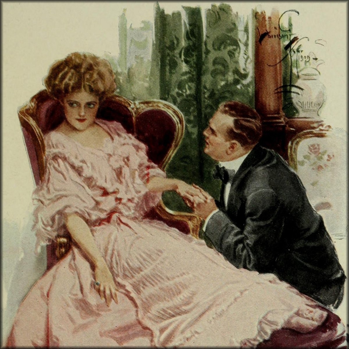 When a Man Marries 1909 - Harrison Fisher - 4 images | Digital Download - 4 images