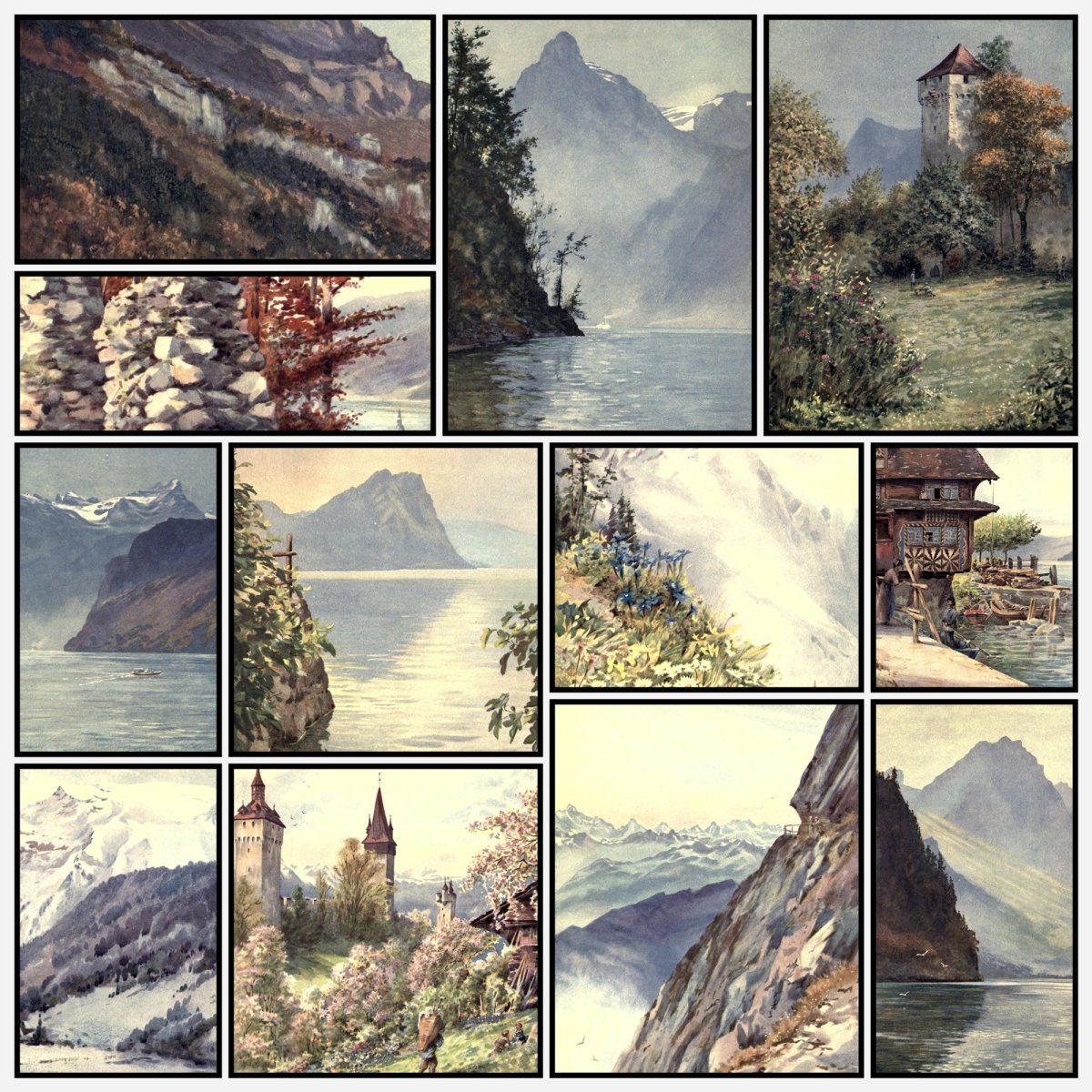 Lucerne 1913 - George Flemwell - 12 images | A snapshot of the images