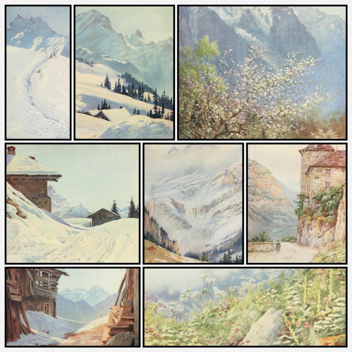 Villars and its Environs 1914 - George Flemwell - 8 images | A snapshot of the images