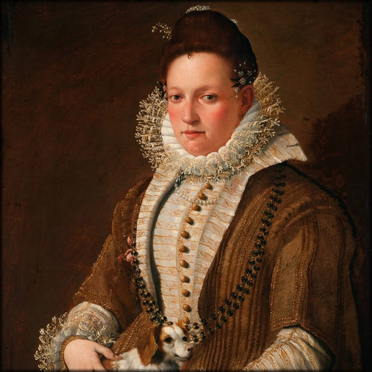 Lavinia Fontana - Portrait of a Lady with a Dog | Digital Download - 1 image