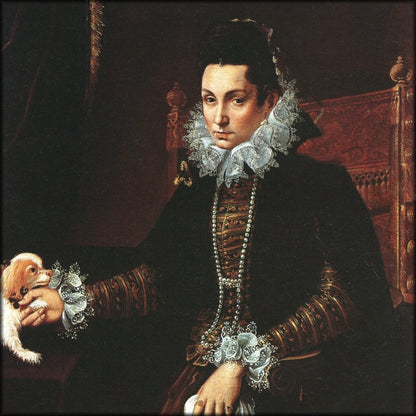 Lavinia Fontana - Portrait of a lady with a lapdog (1590s) | Digital Download - 1 image