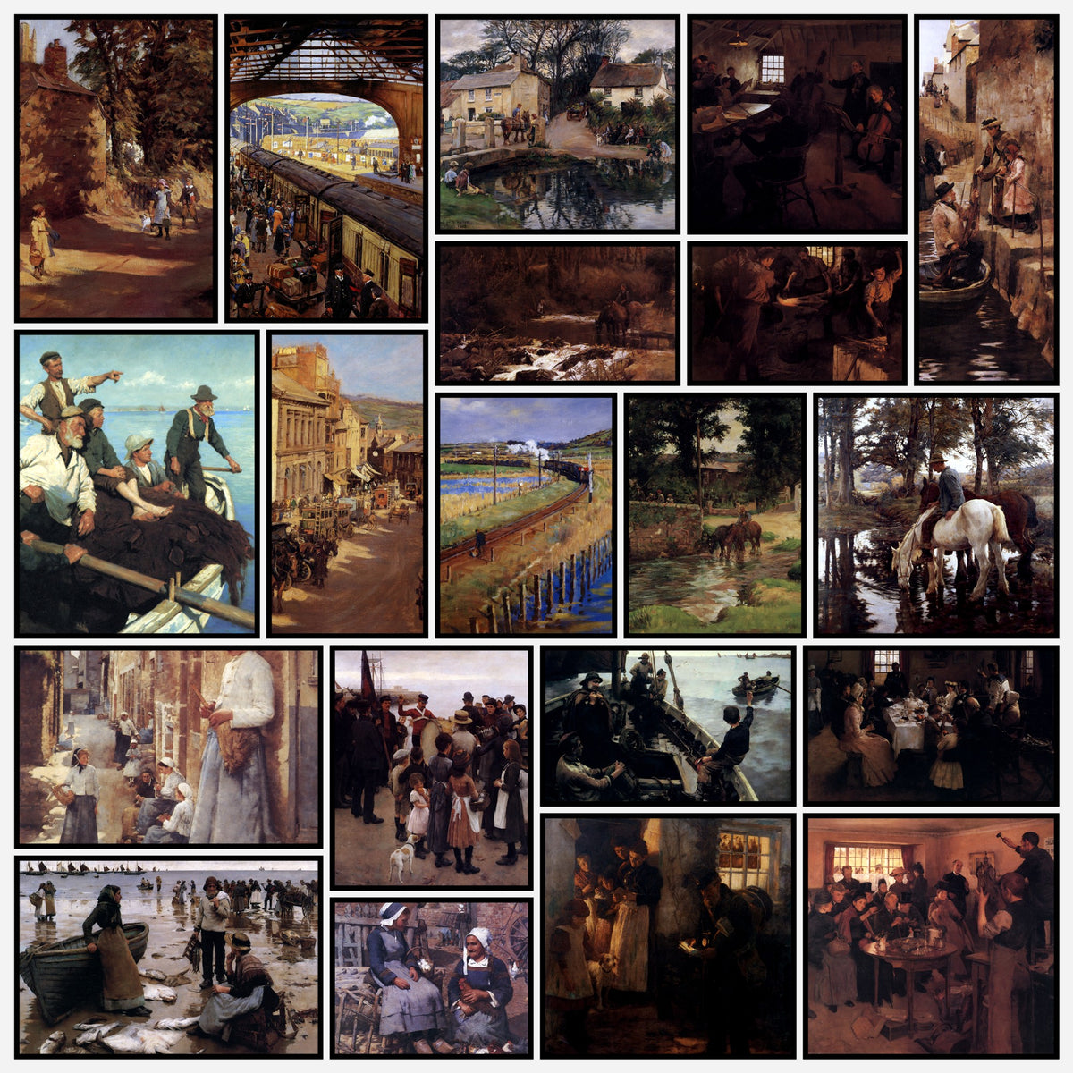Stanhope Forbes 20 Public Domain Images to Download | A snapshot of the images