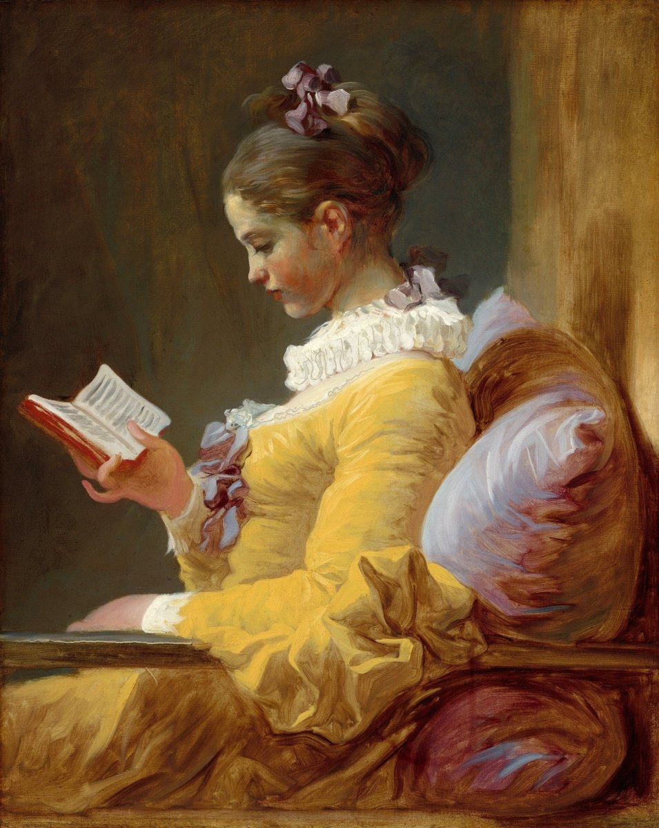 People that Read - 100 Images Vintage Art Collection | Dimensions 3182 x 4000 pixels