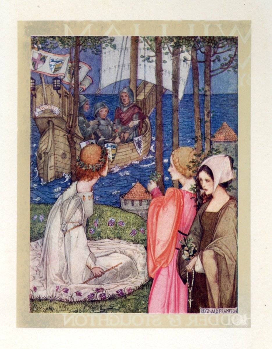 A Day with William Morris - Reginald Frampton - 10 images | Dimensions 2961 x 3801 pixels