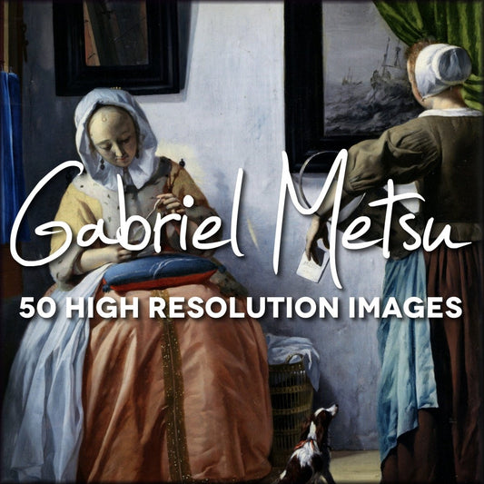 Gabriel Metsu Public Domain Images | Digital Download - 50 images