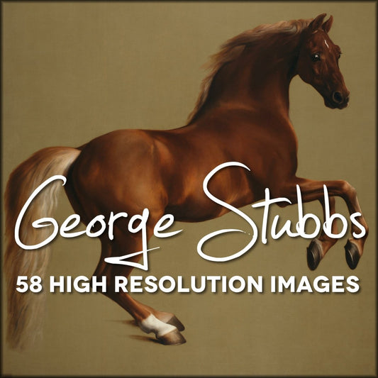 George Stubbs Public Domain Images including Whistlejacket | Digital Download - 58 images