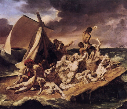 Théodore Géricault - The Raft of the Medusa (study) 1818 | Dimensions 5552 x 4760 pixels