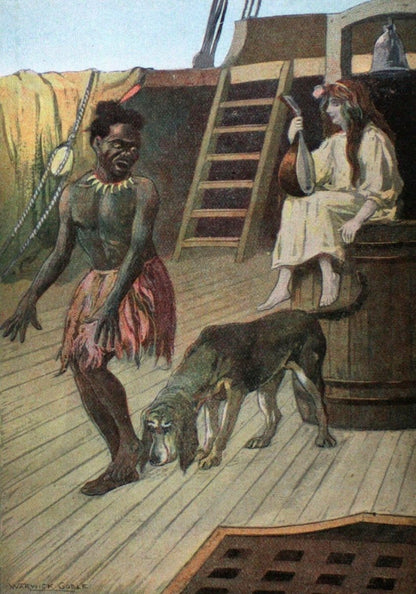 The Captives of the Kaid, 1906 - Warwick Goble - 3 images | Dimensions 2520 x 3600 pixels