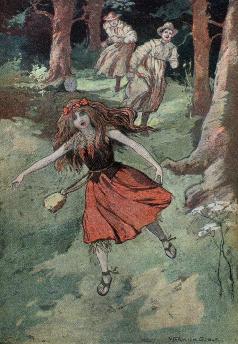 The Captives of the Kaid, 1906 - Warwick Goble - 3 images | Dimensions 2534 x 3654 pixels