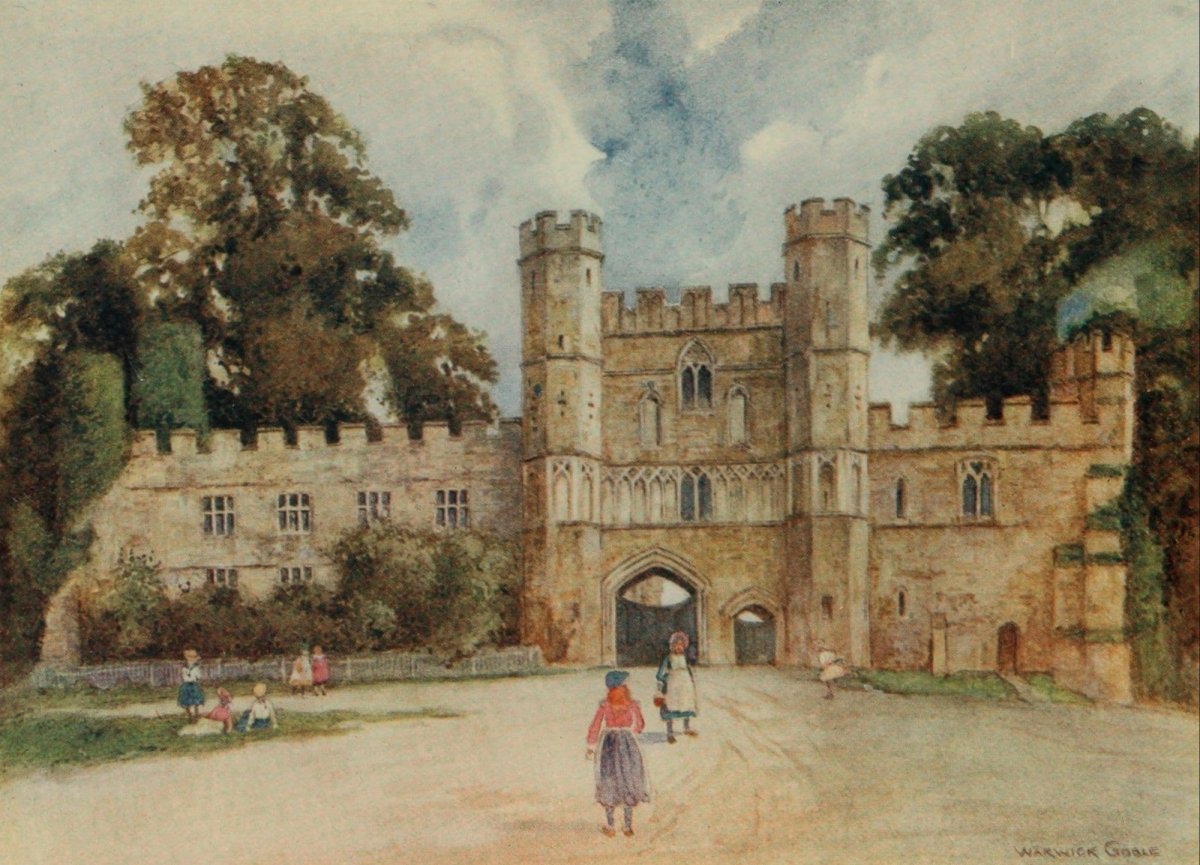 Greater Abbeys of England 1908 - Warwick Goble - 60 images | Dimensions 2796 x 2015 pixels