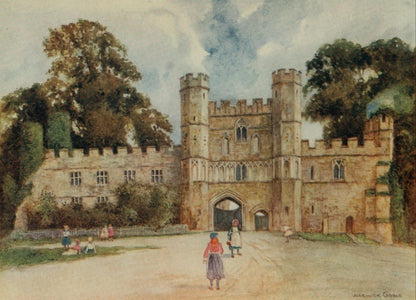 Greater Abbeys of England 1908 - Warwick Goble - 60 images | Dimensions 2796 x 2015 pixels