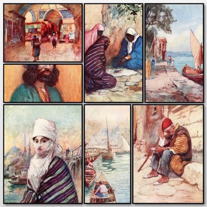 Peeps at Many Lands Turkey 1911 - Warwick Goble - 11 images | A snapshot of some of the images