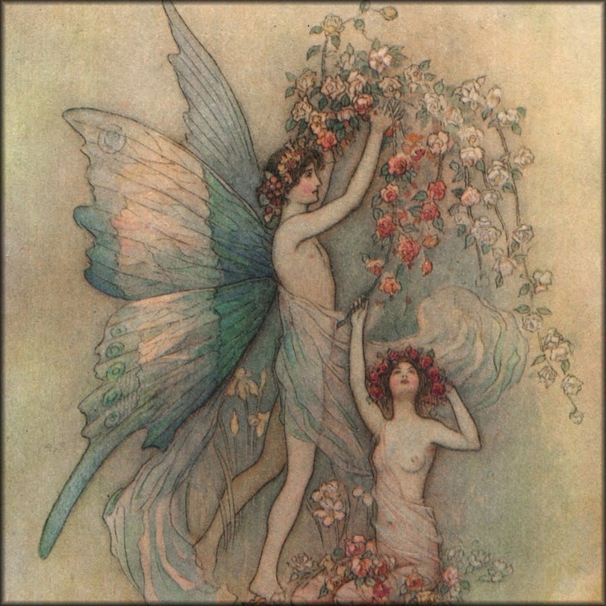 Warwick Goble Public Domain Images to Download | Works of Geoffrey Chaucer (1912) - 27 images
