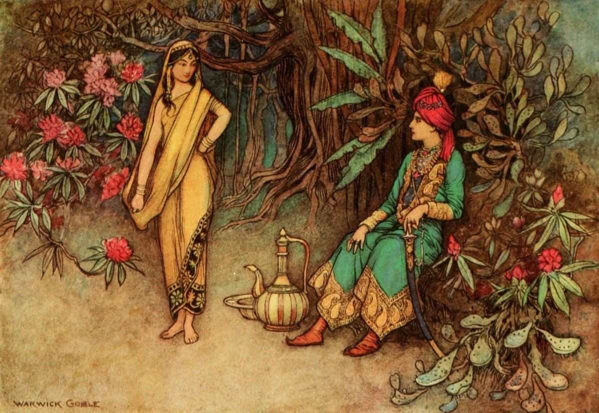 Folk Tales of Bengal 1912 - Warwick Goble - 32 images | Dimensions 2740 x 1888 pixels