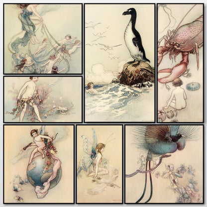 The Water-Babies, 1909 - Warwick Goble - 32 images | A snapshot of some of the images