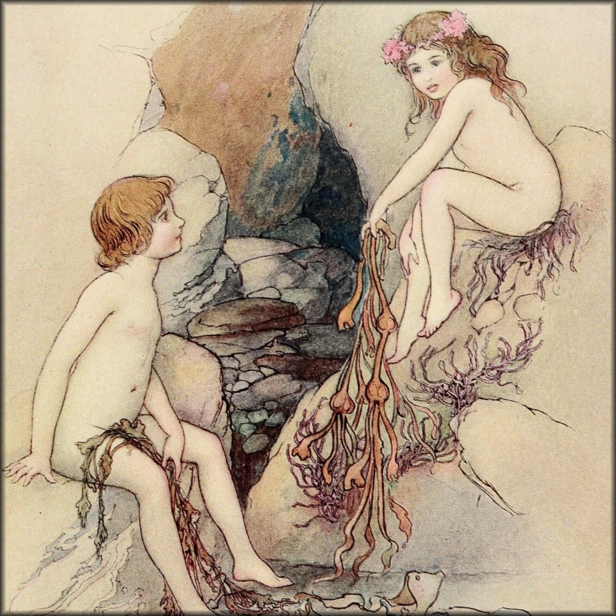 Warwick Goble Public Domain Images to Download | The Water-Babies (1909) - 32 images