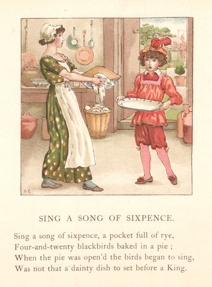 An April's Baby's Book of Tunes, 1900 - Kate Greenaway | Dimensions 2700 x 3660 pixels