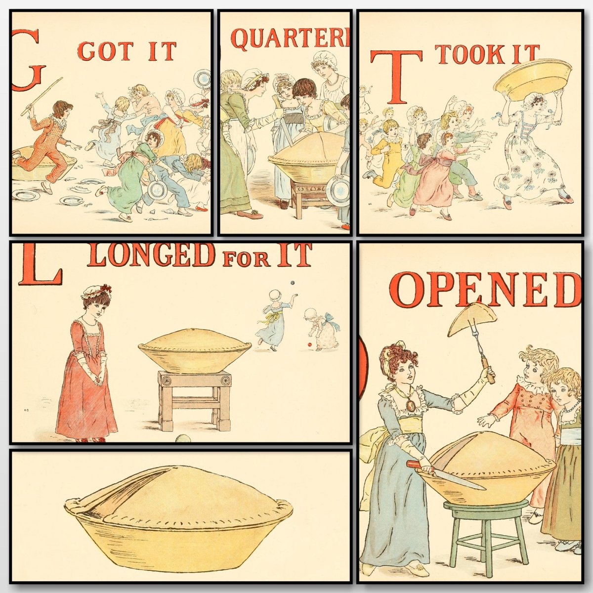 A Apple Pie 1886 - Kate Greenaway - 22 images | A snapshot of some of the images