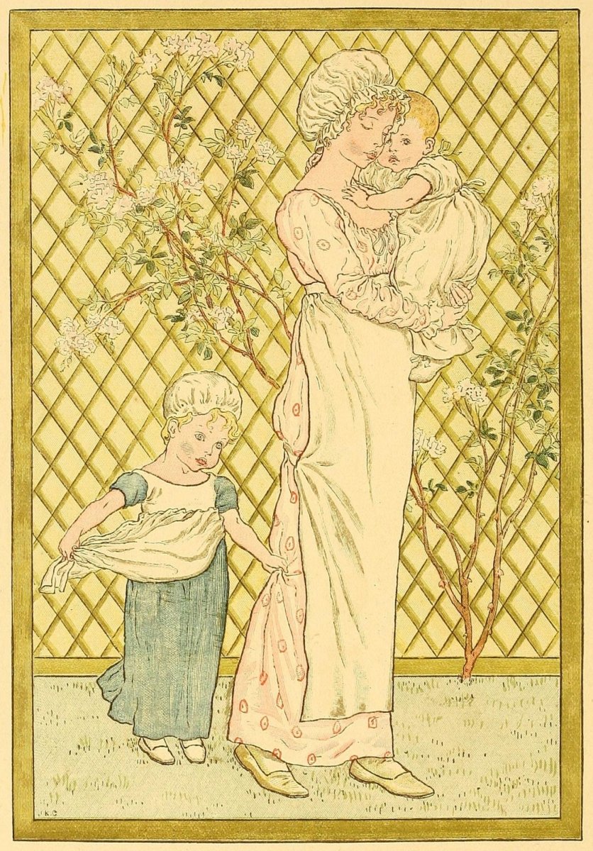 A Day in a Child's Life, 1881 - Kate Greenaway - 3 images | Dimensions 1536 x 2204 pixels