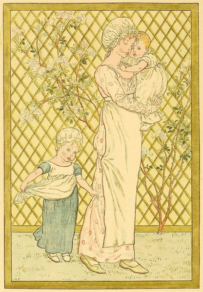 A Day in a Child's Life, 1881 - Kate Greenaway - 3 images | Dimensions 1536 x 2204 pixels