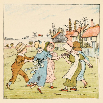 Kate Greenaway's Birthday Book c.1880 - 12 images | Dimensions 1560 x 1569 pixels
