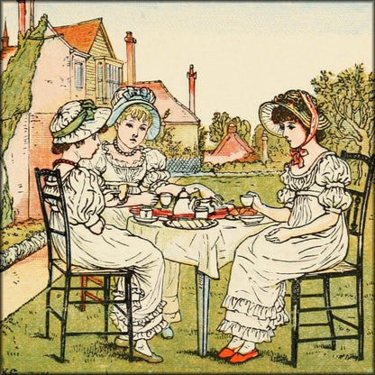 Kate Greenaway's Birthday Book c.1880 - 12 images | Digital Download - 12 images